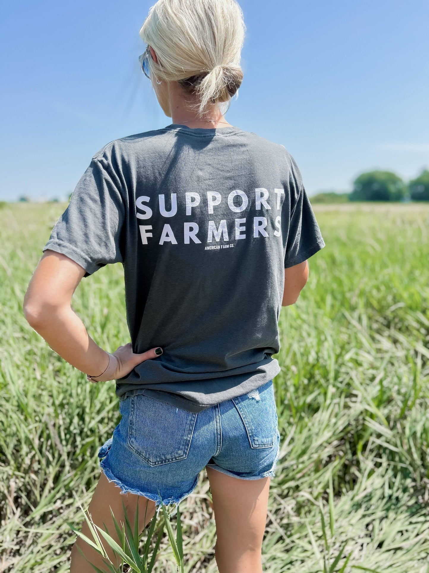 Support Farmers Oversize Cotton Tee
