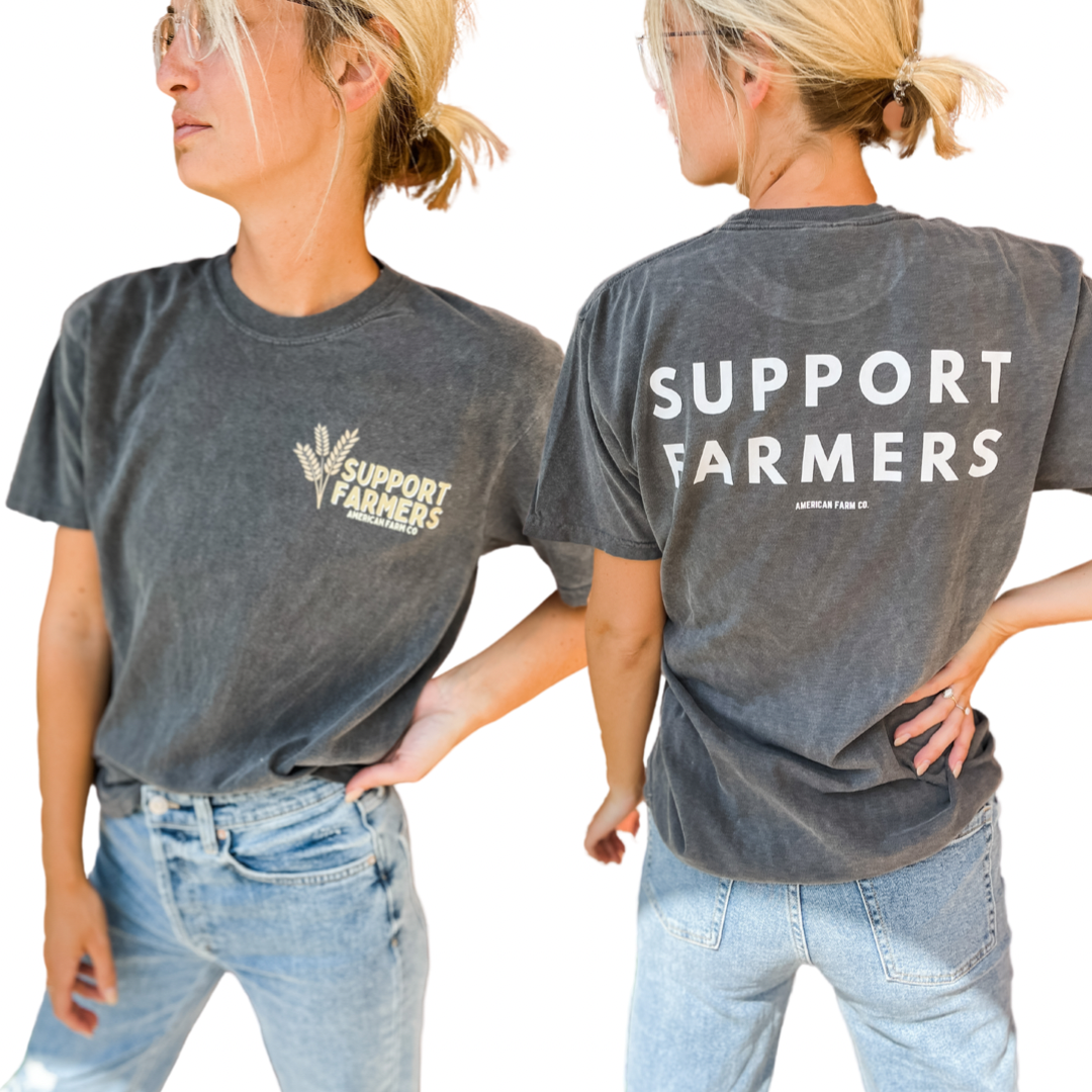 Support Farmers Oversize Cotton Tee