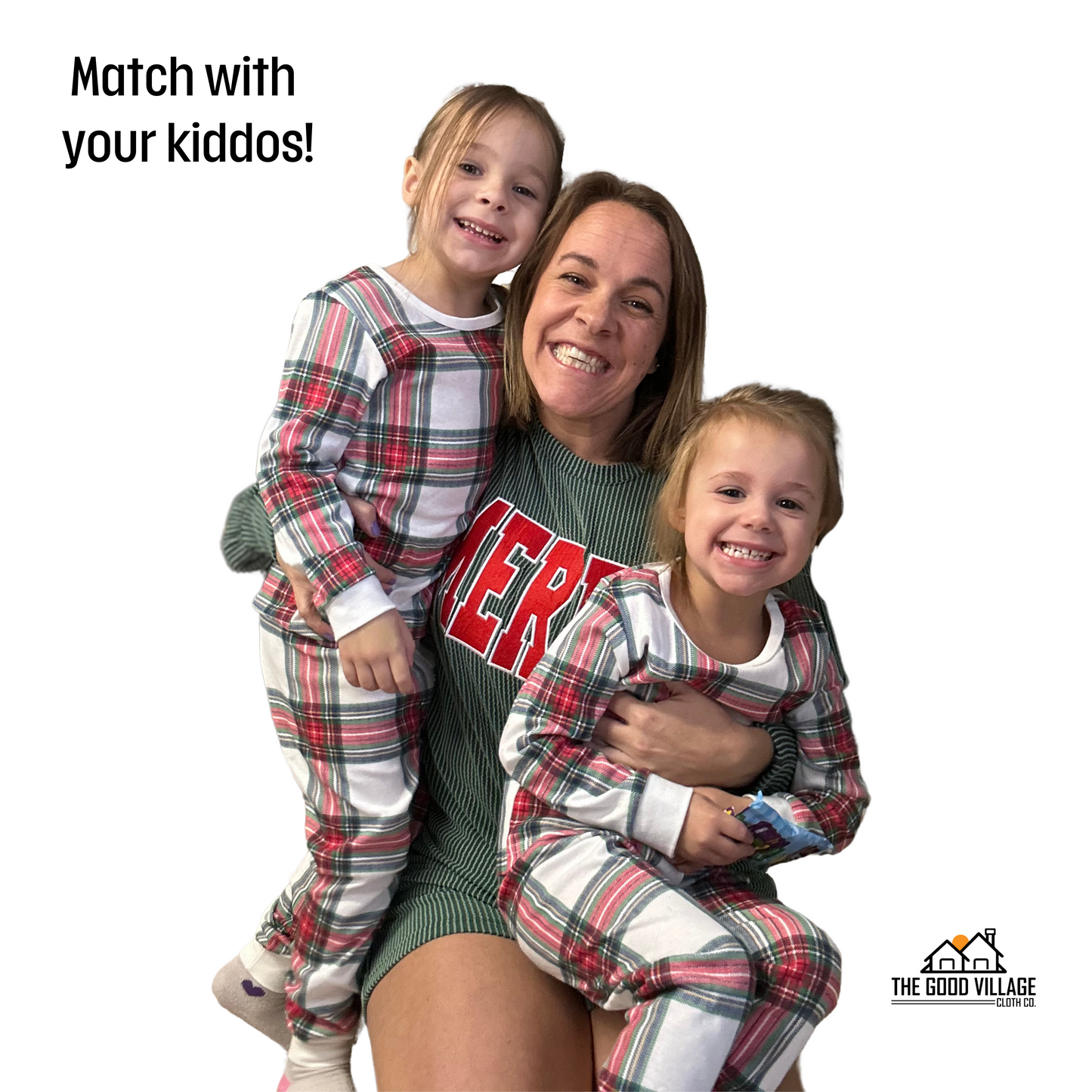 Toddler/Kid Holiday Tartan Checkered Pajamas | Size 12M-12Y