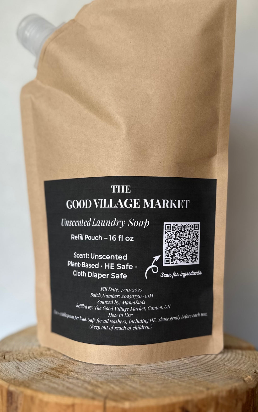 Unscented Laundry Refill – 16 oz Pouch