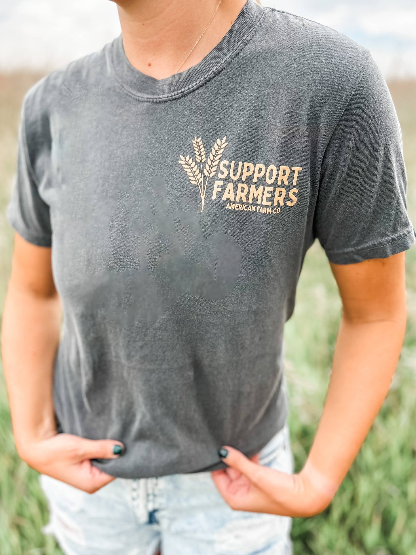 Support Farmers Oversize Cotton Tee