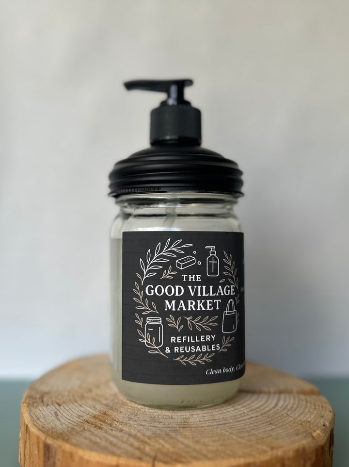 Body Wash (with Pump Top) – 12 oz Refillable Jar