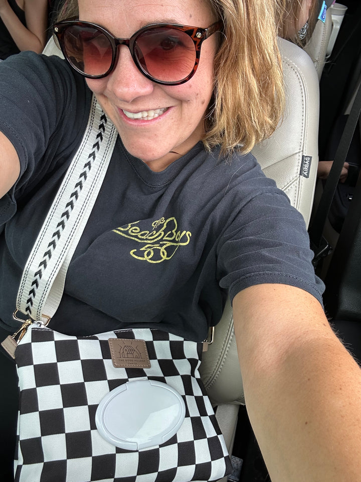 Wipes Clutch | Black Check