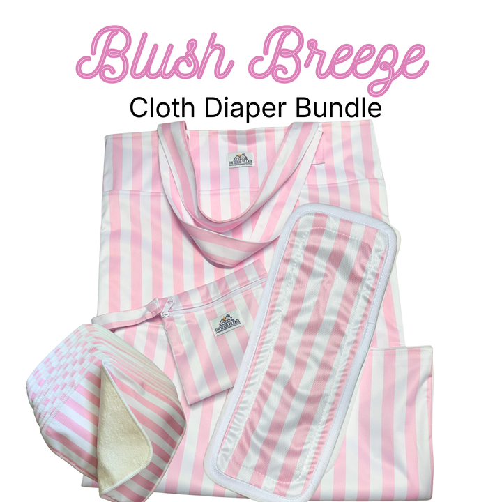 Cloth Diaper Bundle: Blush Breeze