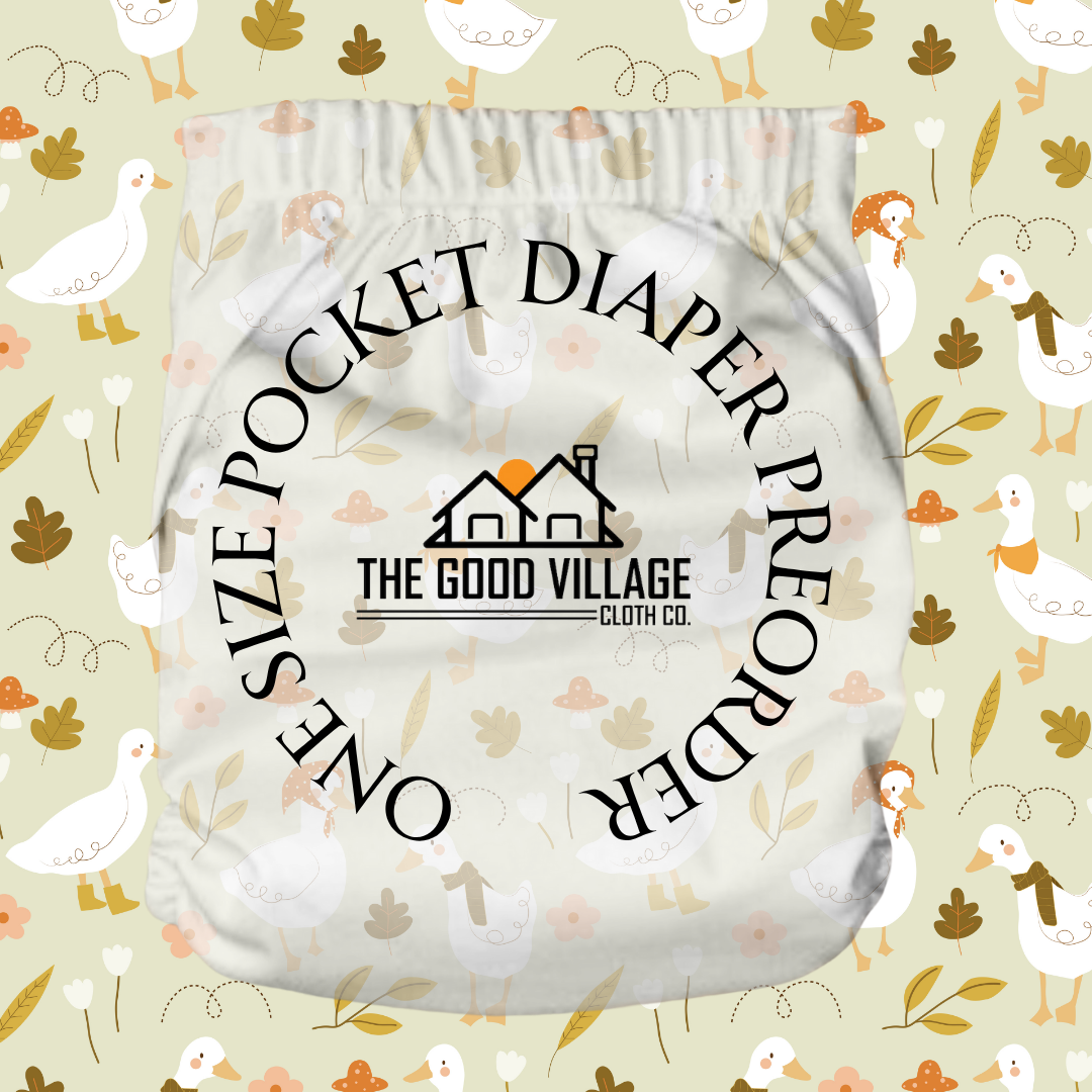 One Size Pocket Diaper - Feathered and Fall (Preorder)