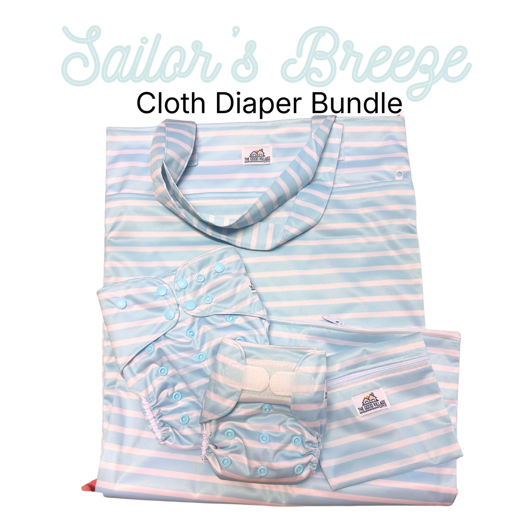 Cloth Diaper Bundle: Sailor's Breeze