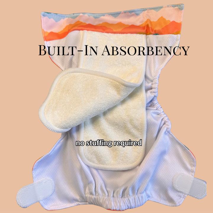 Newborn Cloth Diaper Bundle: 3 All-in-One Newborn Diapers