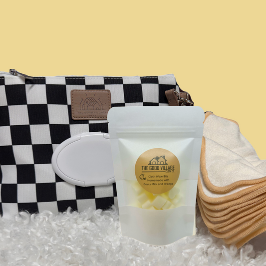 Cloth Wipe Bundle | Black Check