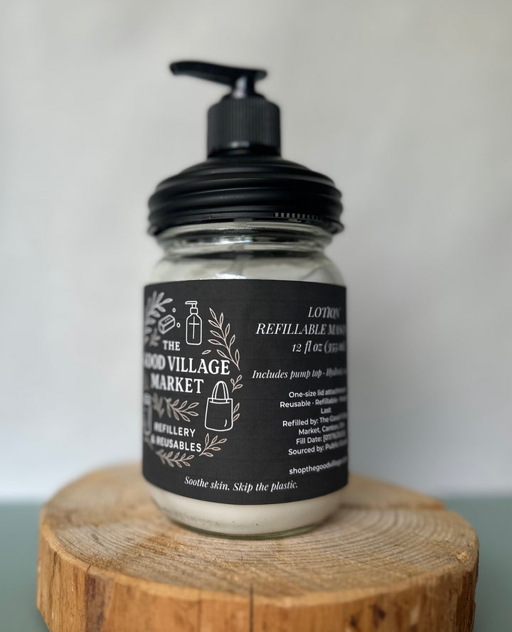 Lotion (with Pump Top) – 12 oz Refillable Jar