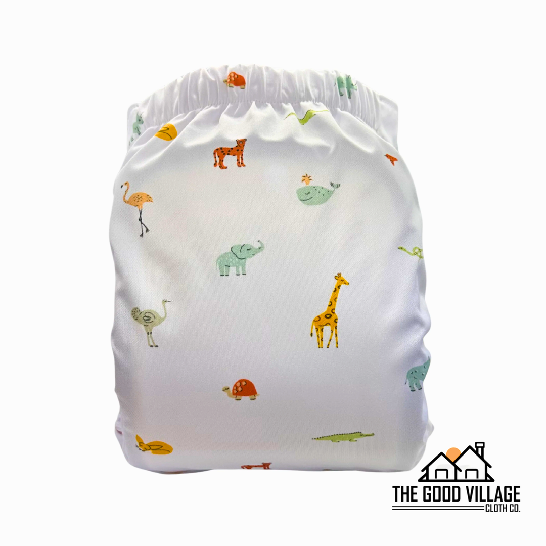 One Size Pocket Diaper - Wild Bunch