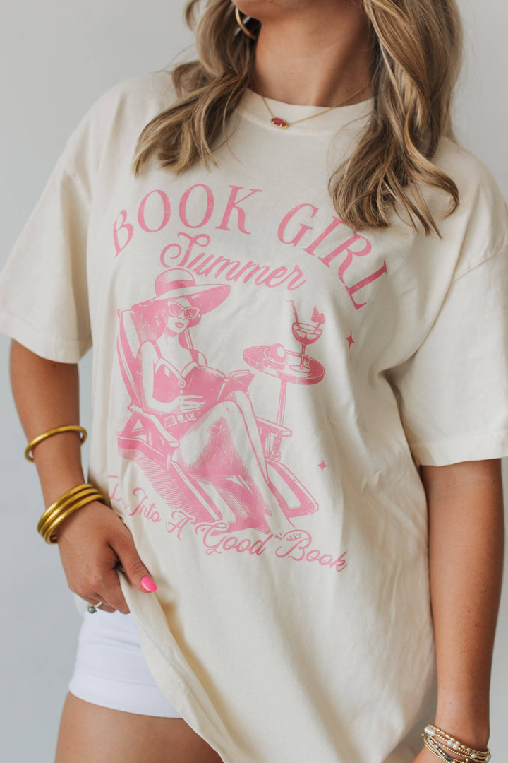 Book Girl Summer Oversize Cotton Tee