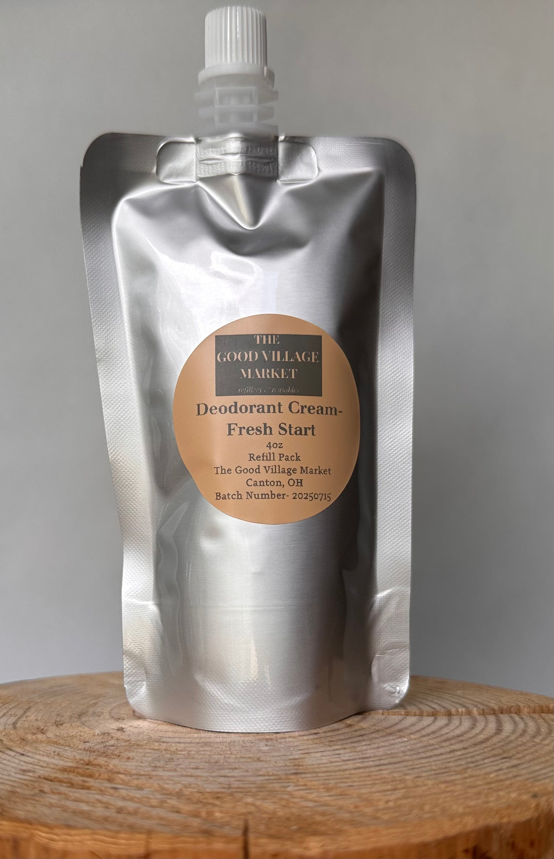 Deodorant Cream Refill – 4 oz Pouch
