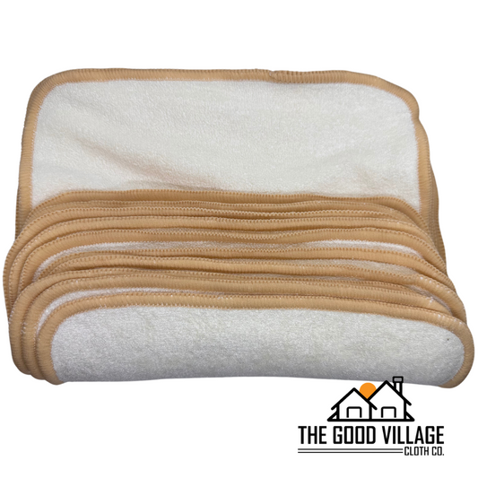 Double Layer Bamboo Cloth Wipes | 10 pack