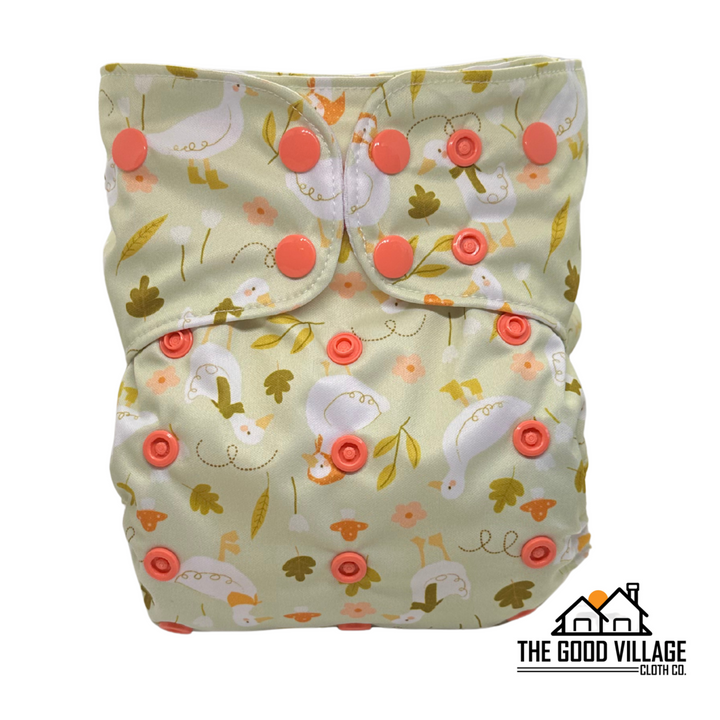 One Size Pocket Diaper - Feathered and Fall