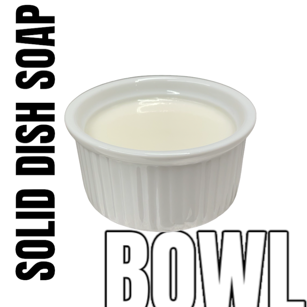 Castile Solid Dish Soap Bowl – Orange (3 oz)