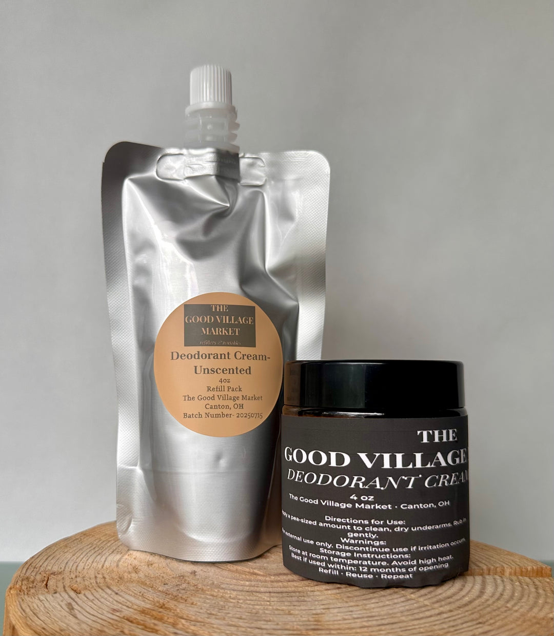 Deodorant Cream Refill – 4 oz Pouch