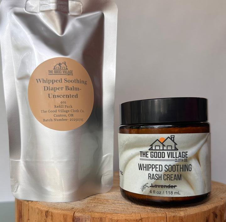 Whipped Sooth Diaper Balm Cream- 4 oz Refill Pouch