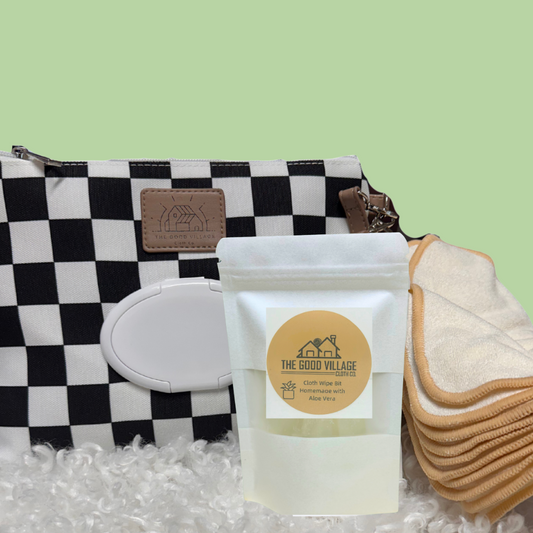 Cloth Wipe Bundle | Black Check