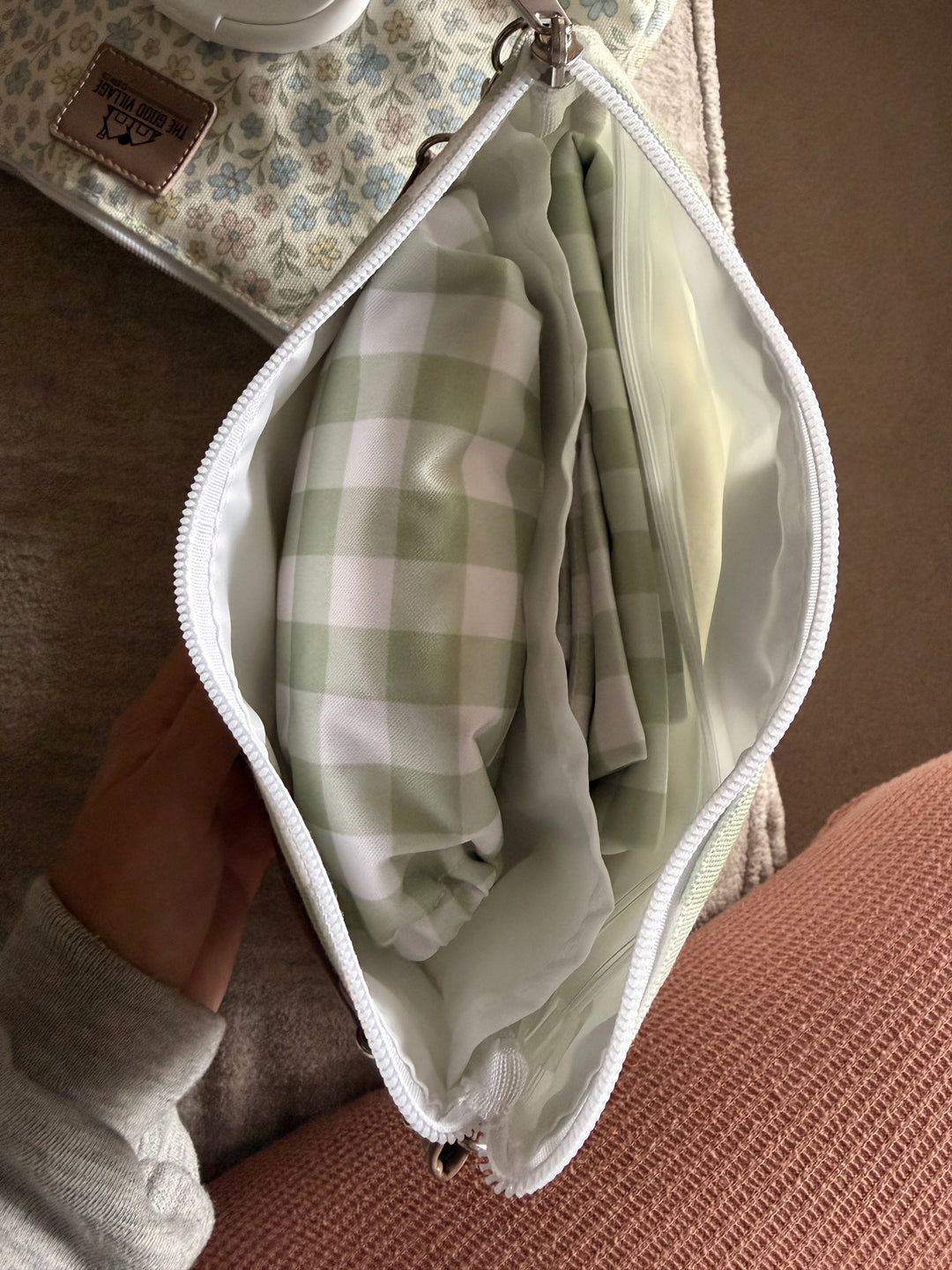 Wipes Clutch | Mossy Check