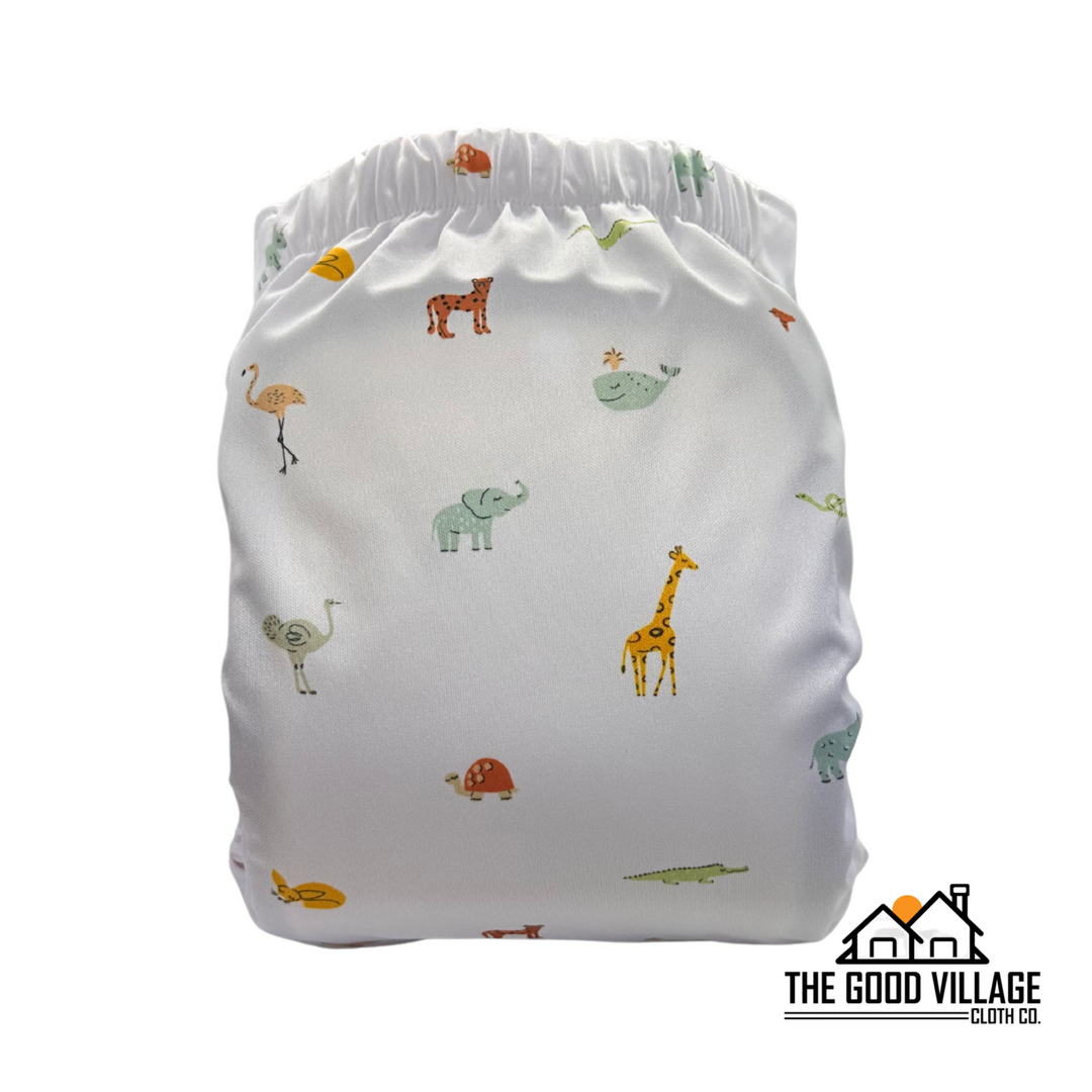 One Size Pocket Diaper - Wild Bunch