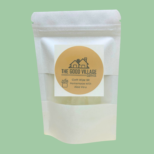 Cloth Wipe Bits – Aloe Vera | Natural Wipe Solution Cubes