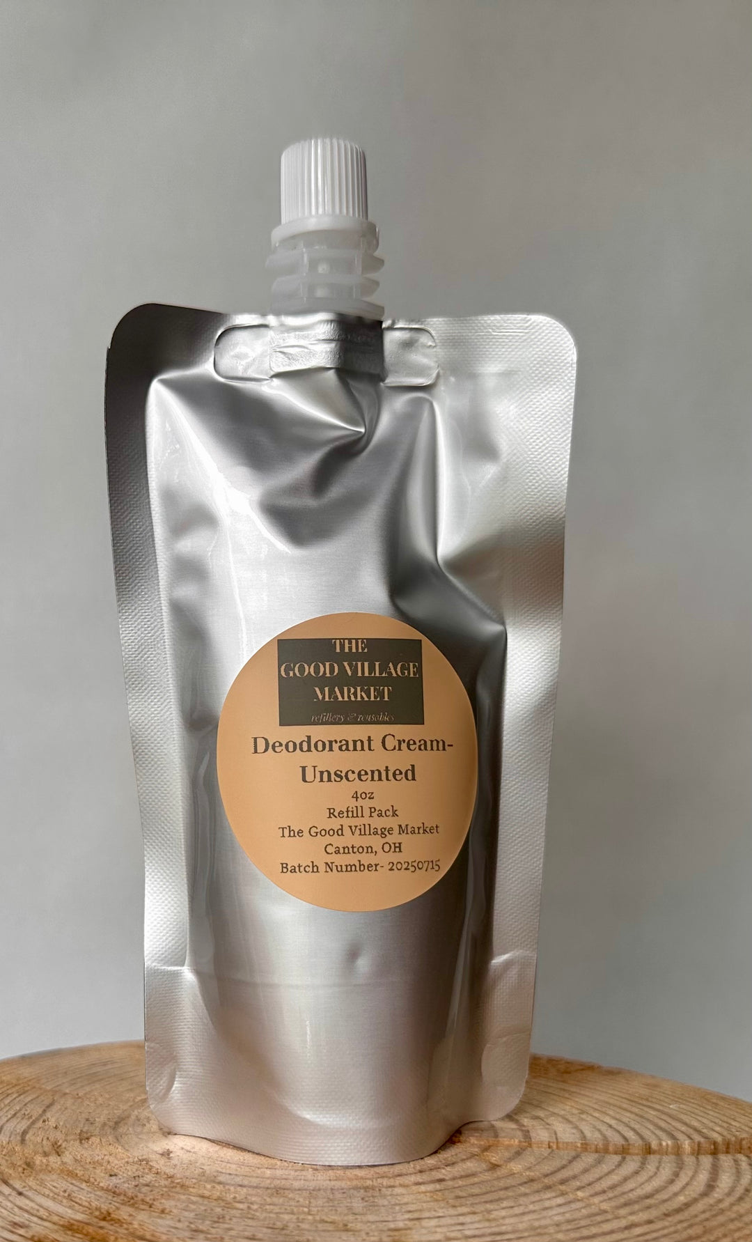 Deodorant Cream Refill – 4 oz Pouch
