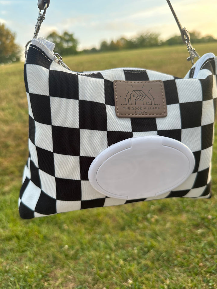 Wipes Clutch | Black Check