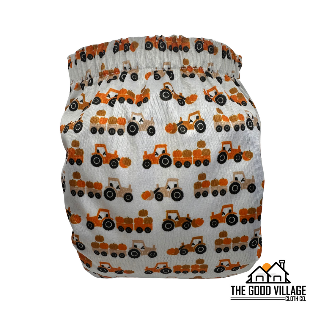 One Size Pocket Diaper - Pumpkin Haul