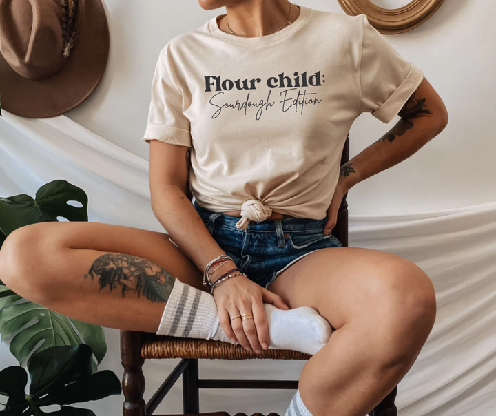 Flour Child Oversize Cotton Tee