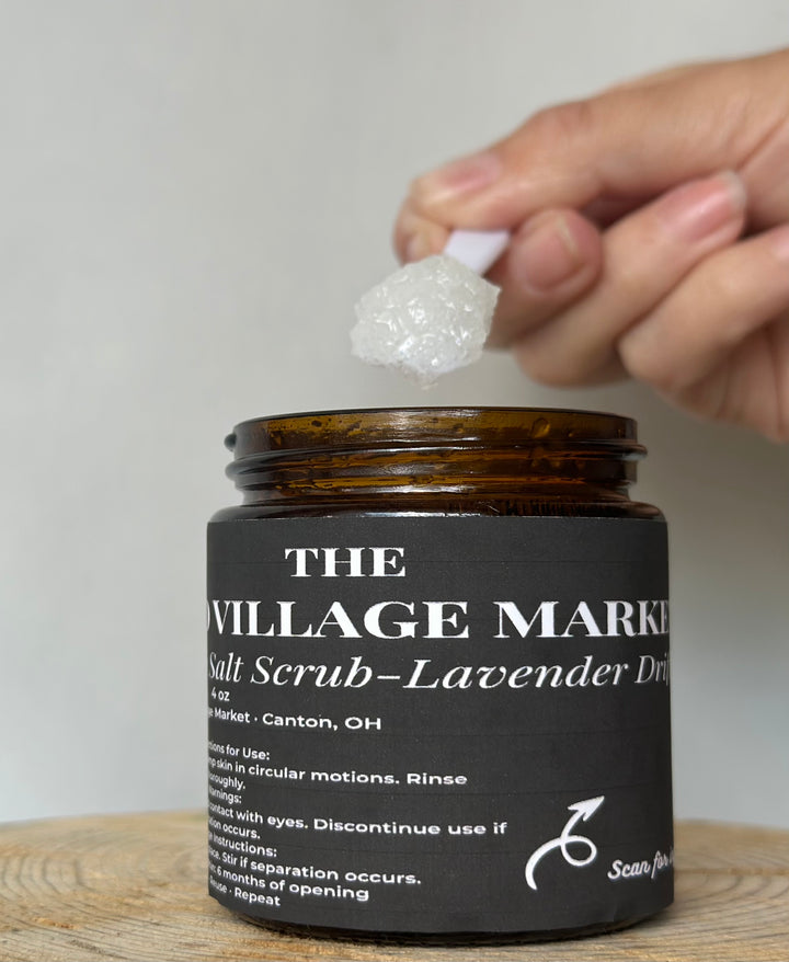 Epsom Salt Scrub - 4 oz Refillable Jar