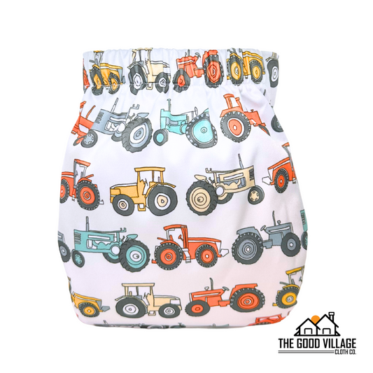 One Size Pocket Diaper | Tractor Pull