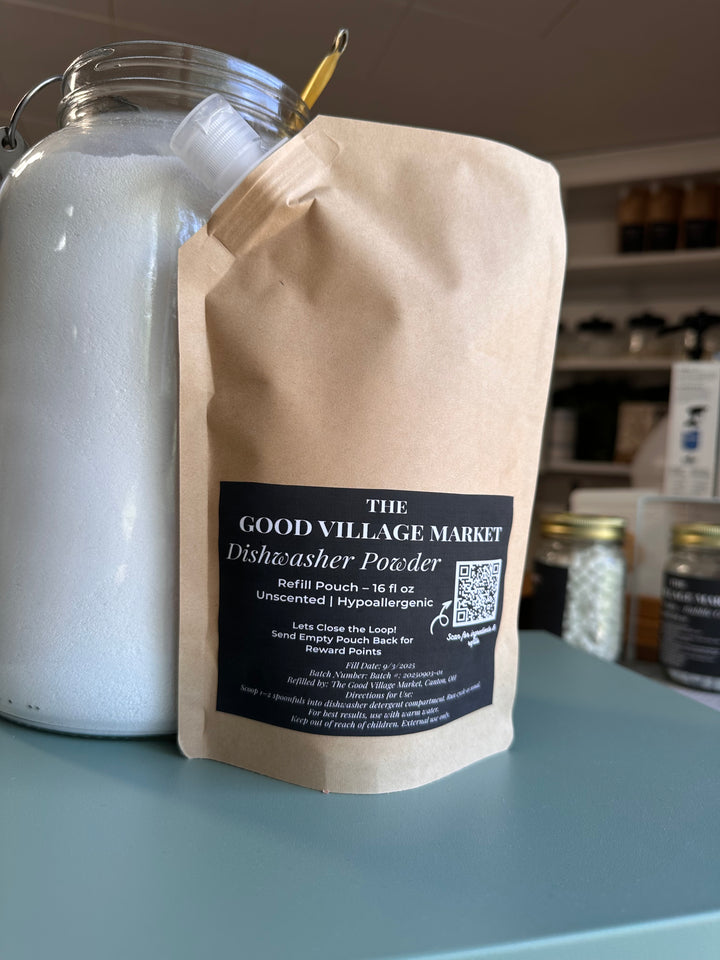 Dishwasher Powder — Fragrance-Free | 16 oz Refill Pouch