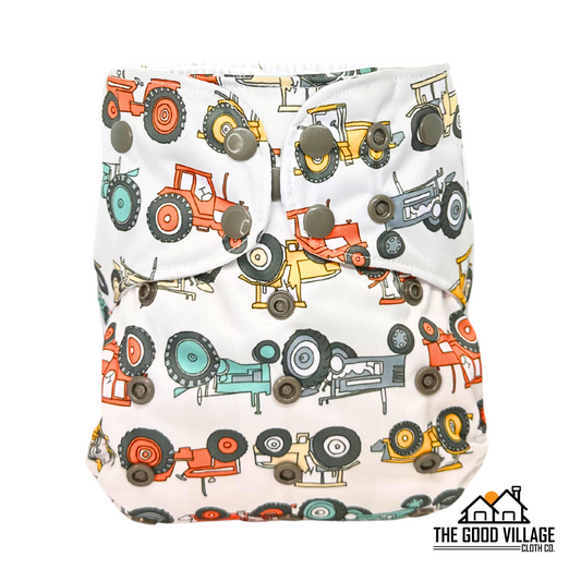One Size Pocket Diaper | Tractor Pull