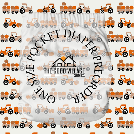 ✨PREORDER✨ One Size Pocket Diaper | Pumpkin Haul