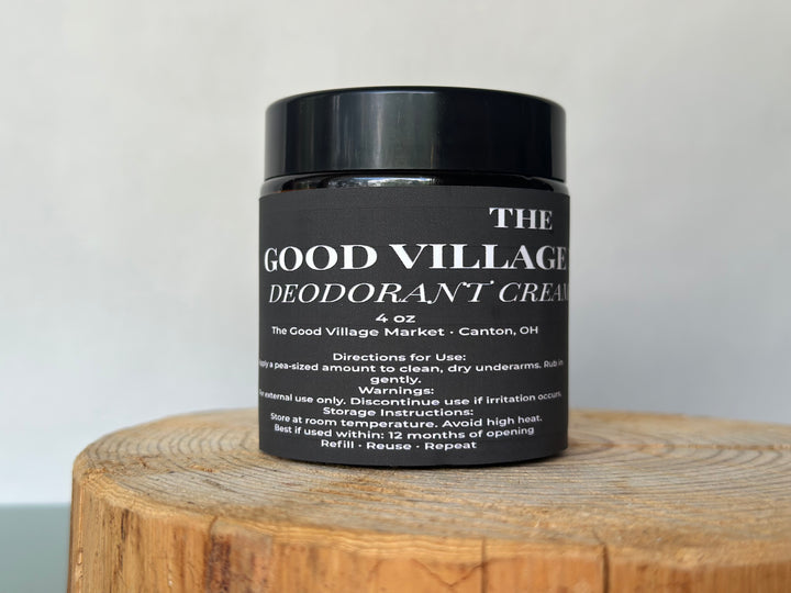 Deodorant Cream - 4 oz Refillable Jar
