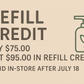 Founding Filler Refill Credit Pack ✨ Get One Free Refillery Sample Kit with Refill Credit
