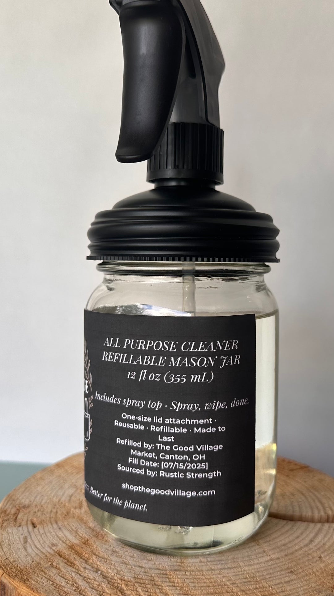 All-Purpose Cleaner (with Spray Top) Starter Set| Pink Grapefruit– 12 oz Refillable Jar