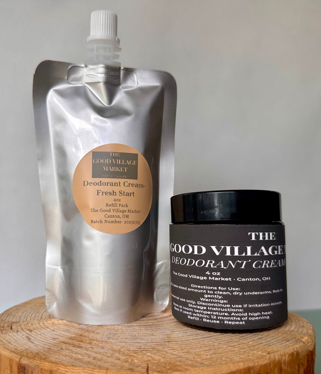 Deodorant Cream Refill – 4 oz Pouch