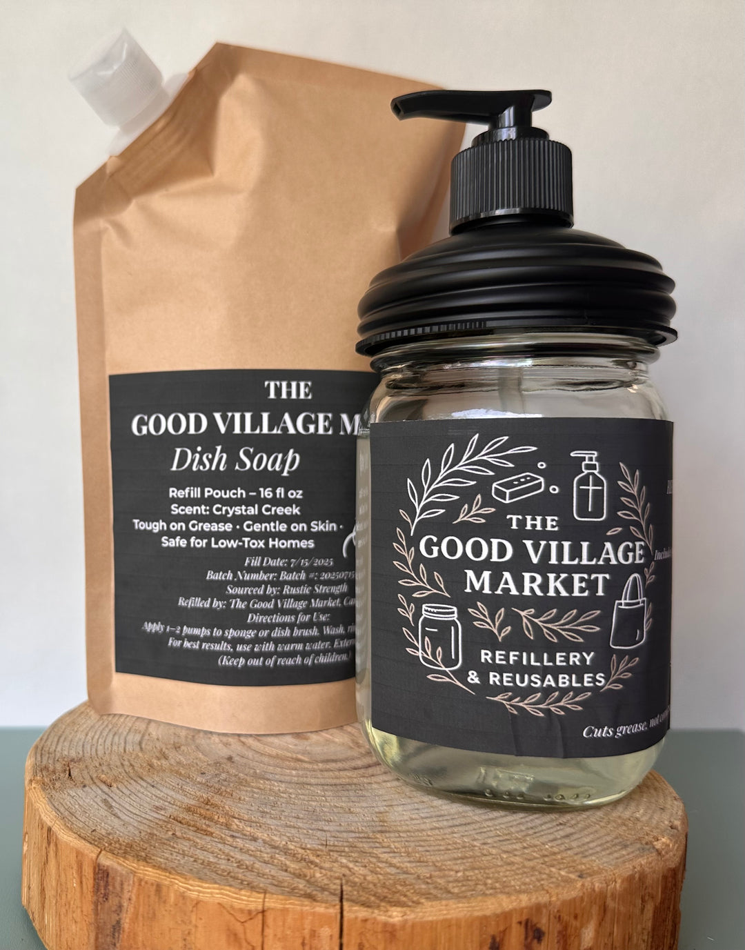 Dish Soap Refill | Crystal Creek– 16 oz Pouch