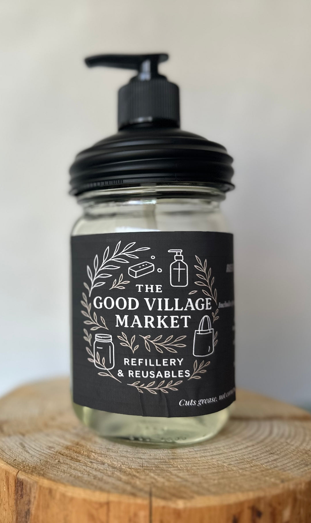 Dish Soap (with Pump Top) | Crystal Creek – 12 oz Refillable Jar