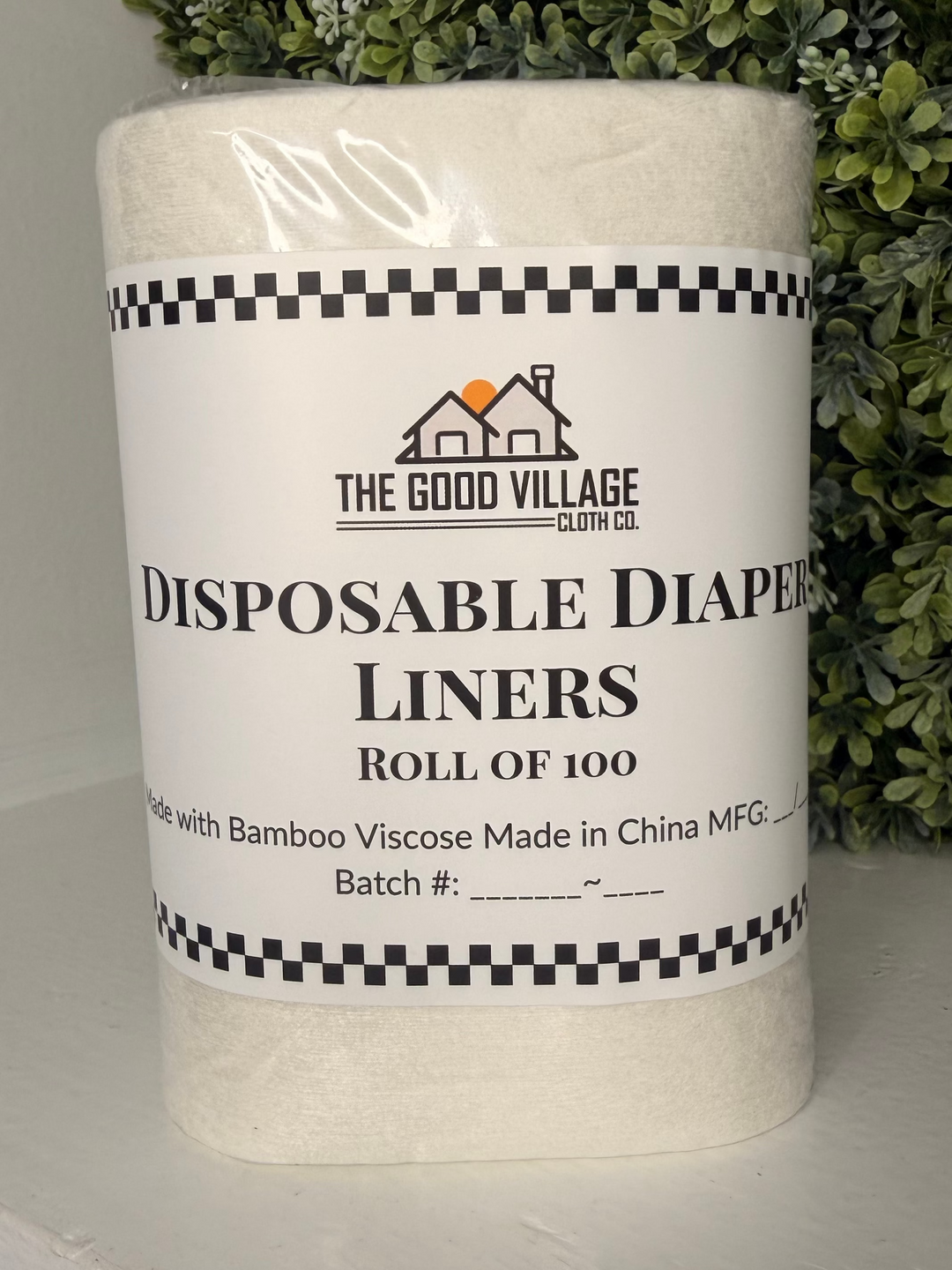 Biodegradable Disposable Cloth Diaper Liners | 100 Pack Bamboo Viscose Liners