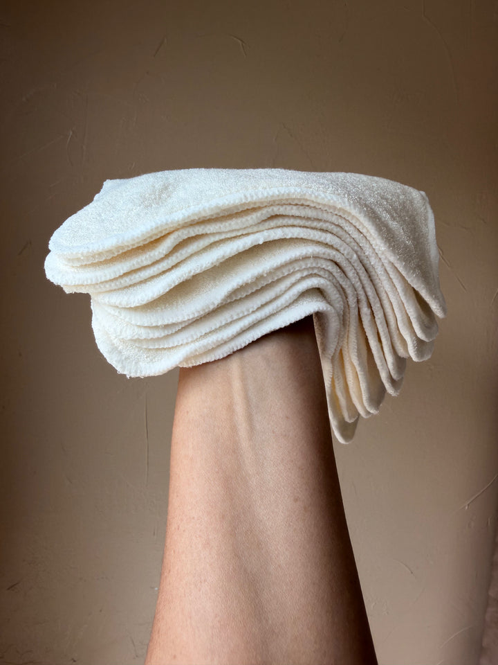 10-pack Double Layer Bamboo Cloth Wipes