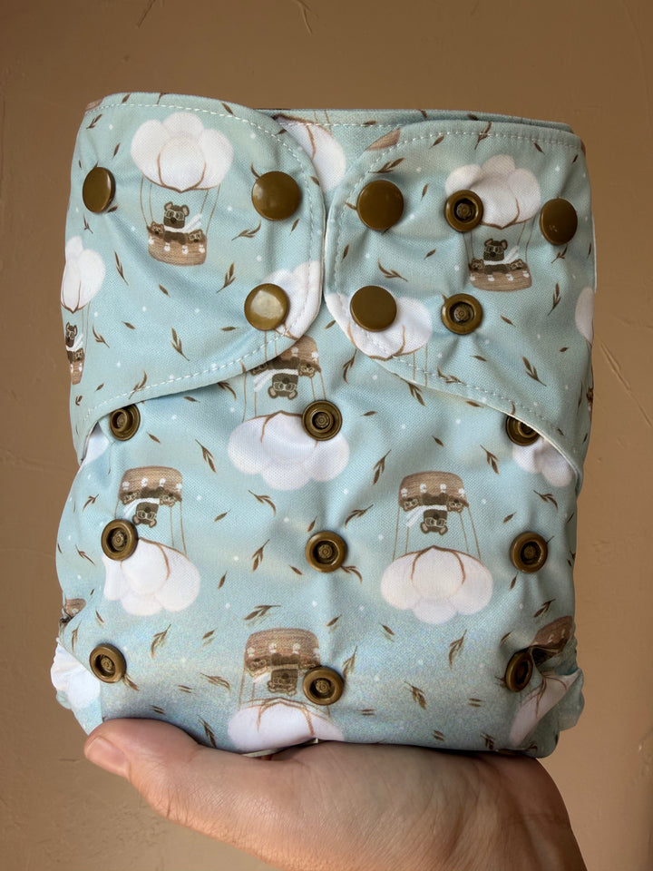 One Size Pocket Diaper- Adventure Bears