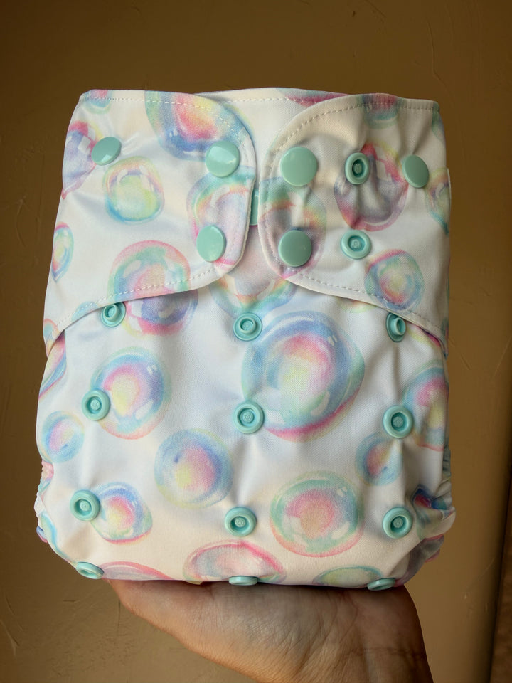 One Size Pocket Diaper - Bubbles