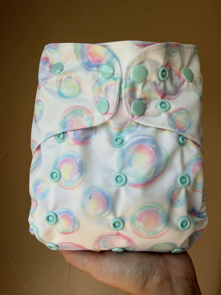One Size Pocket Diaper - Bubbles