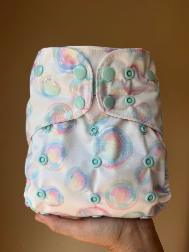 One Size Pocket Diaper - Bubbles