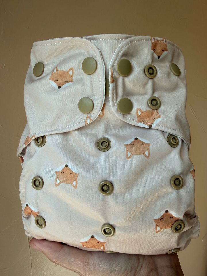 One Size Pocket Diaper- Foxy