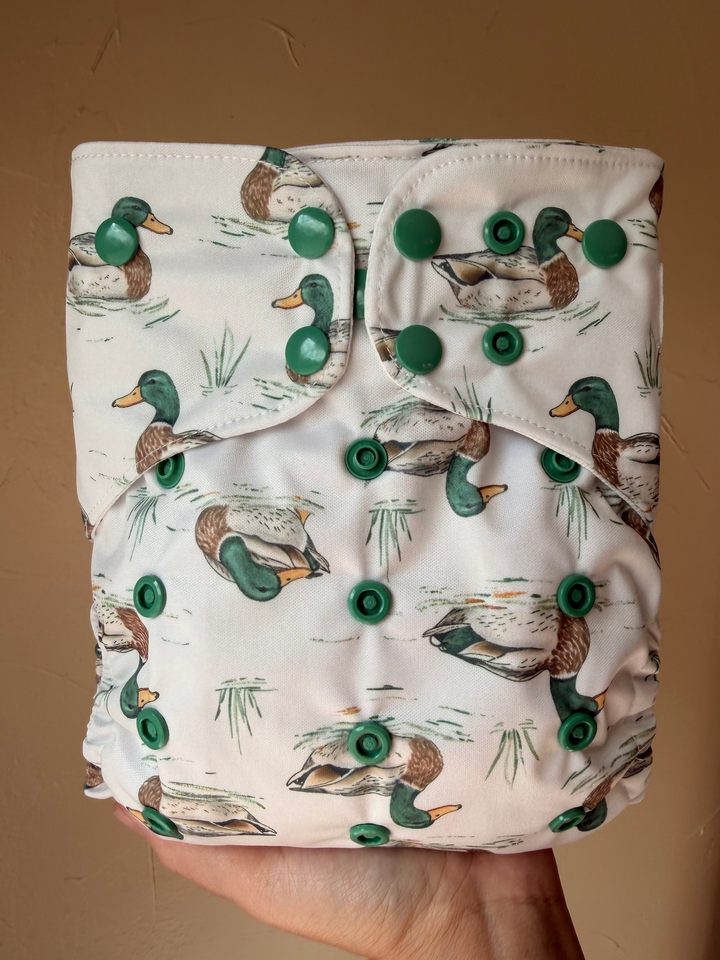 One Size Pocket Diaper - Duck Season