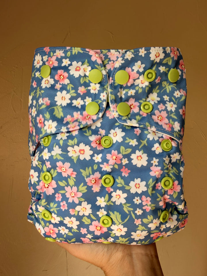 One Size Pocket Diaper- Full Bloom