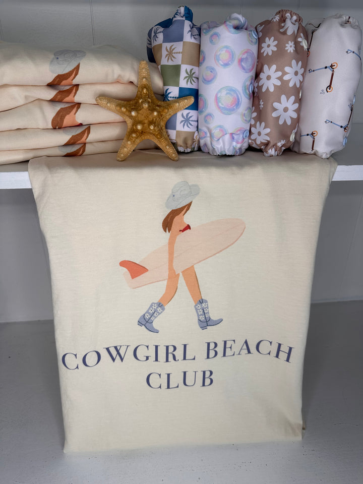 Cowgirl Beach Club Oversize Cotton Tee